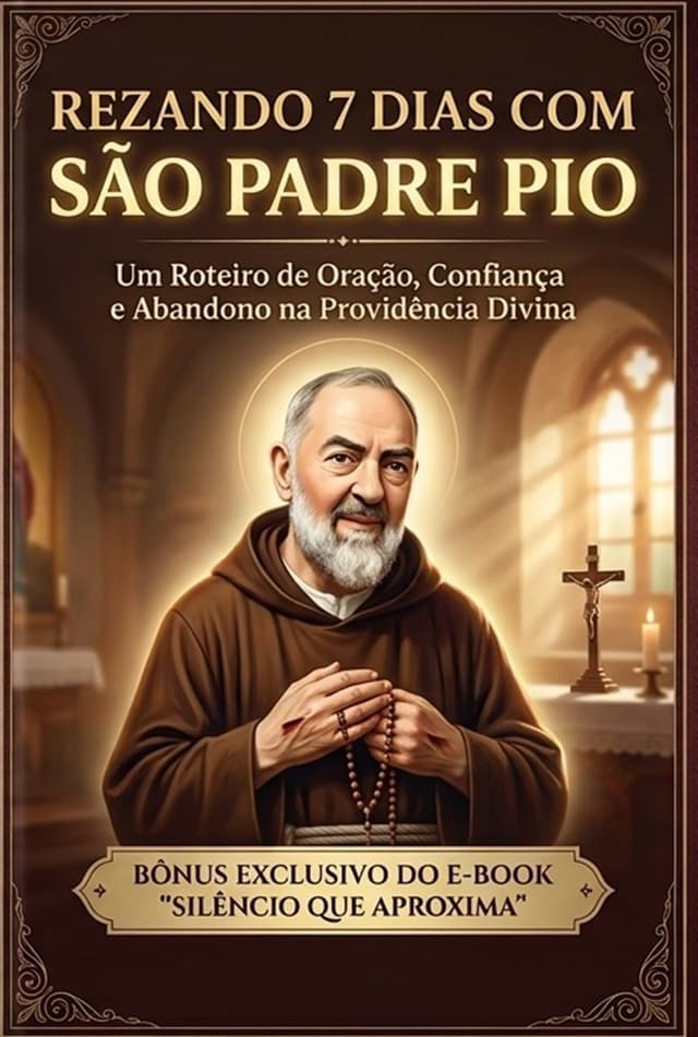 Capa do Bônus Rezando 7 Dias com São Padre Pio